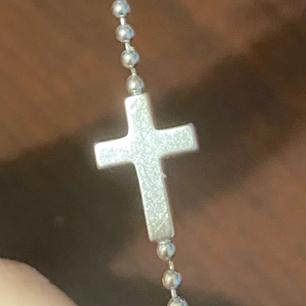 Gucci Ball Chain Cross 750 18K White Gold Bracelet | # 16 - Picture 6 of 14